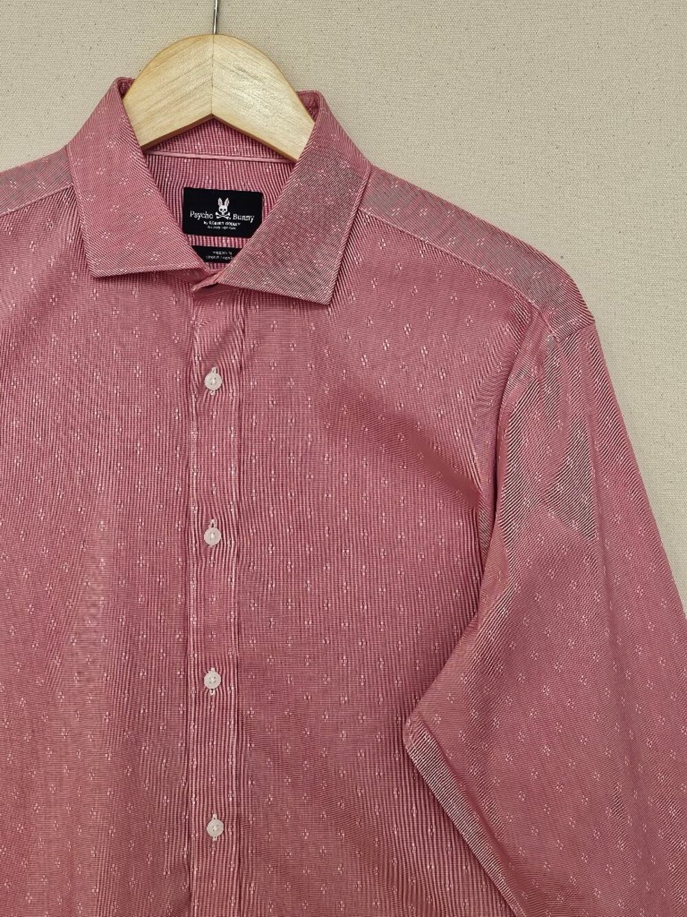 Psycho Bunny Stretch Modern Fit Non-Iron Button Down 15.5